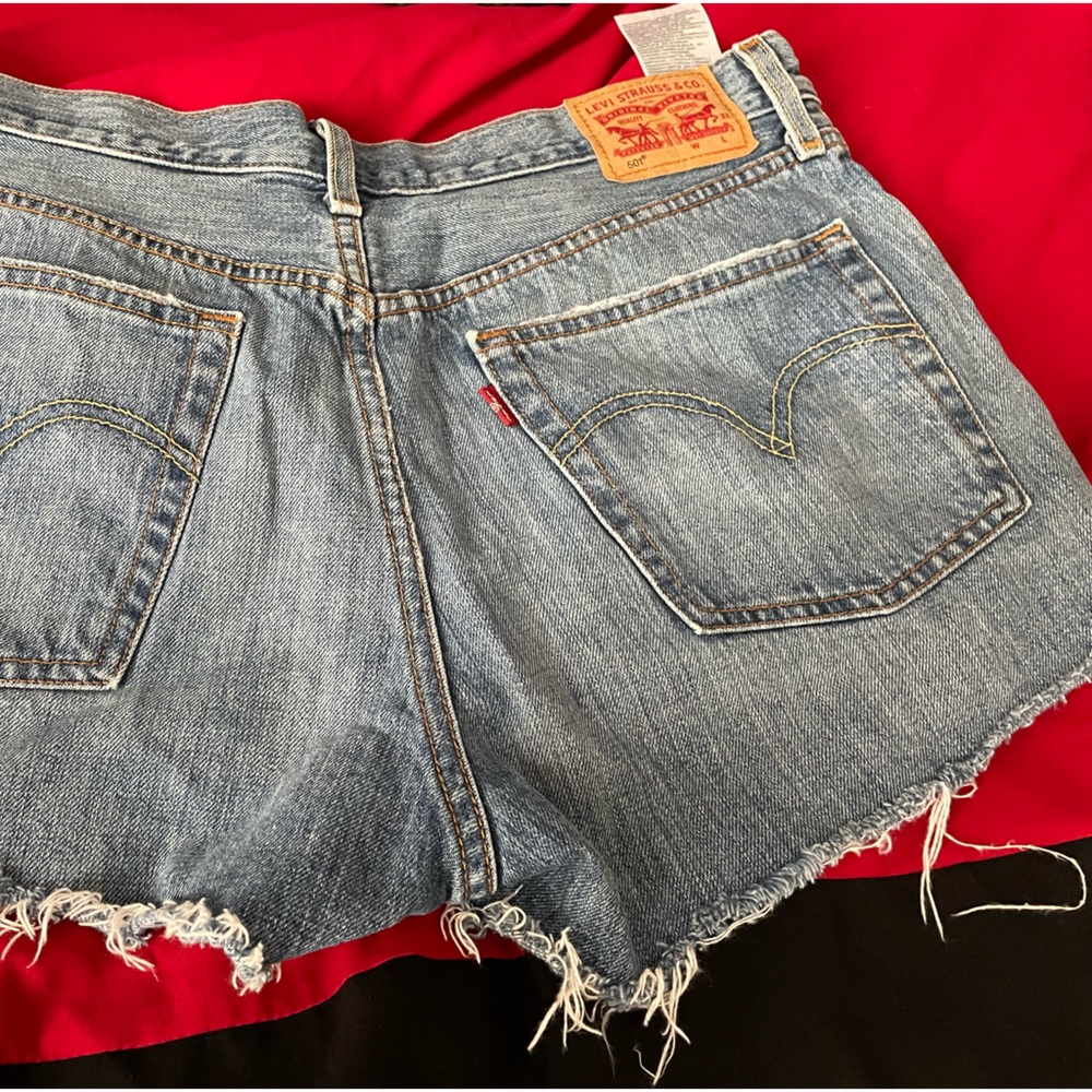 Demon cut off shorts button fly worn once